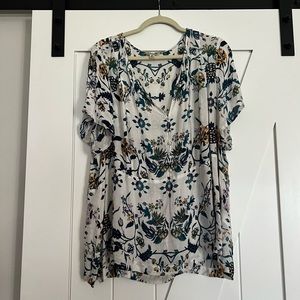 Lucky Brand size 3x floral blouse